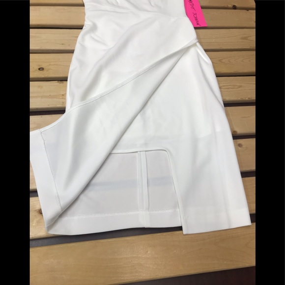Betsey Johnson Sleeveless Scuba Crepe  ivory,NWT - Picture 6 of 8